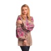 Заготовка жіночої блузки БОХО "Квітковий рай" (ЖЕ014лKнннн_274_132)