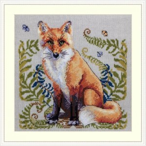 К-144А Лисиця. Мережка. Набір для вишивки хрестиком на Aida 16