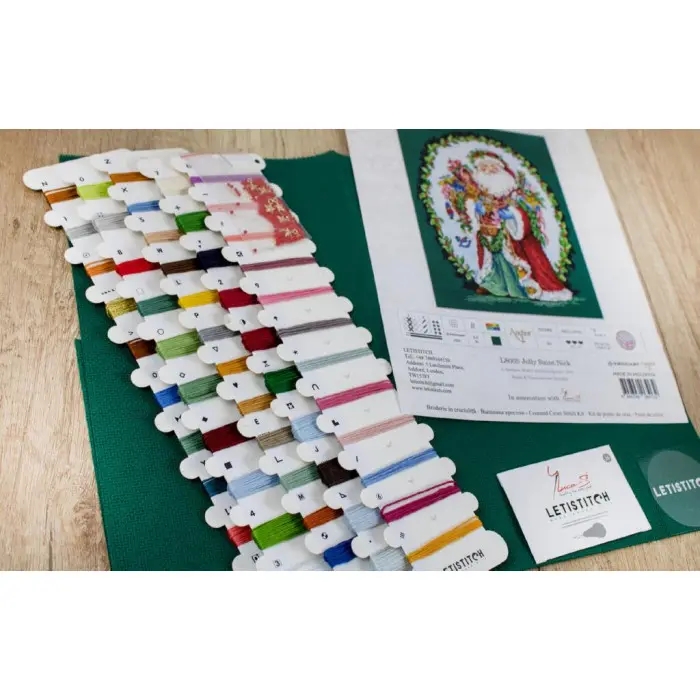 L8005 Веселий Святий Миколай. Letistitch. Набір для вишивки хрестиком