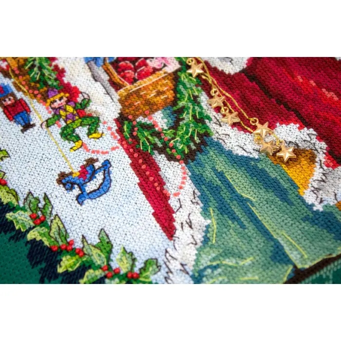 L8005 Веселий Святий Миколай. Letistitch. Набір для вишивки хрестиком