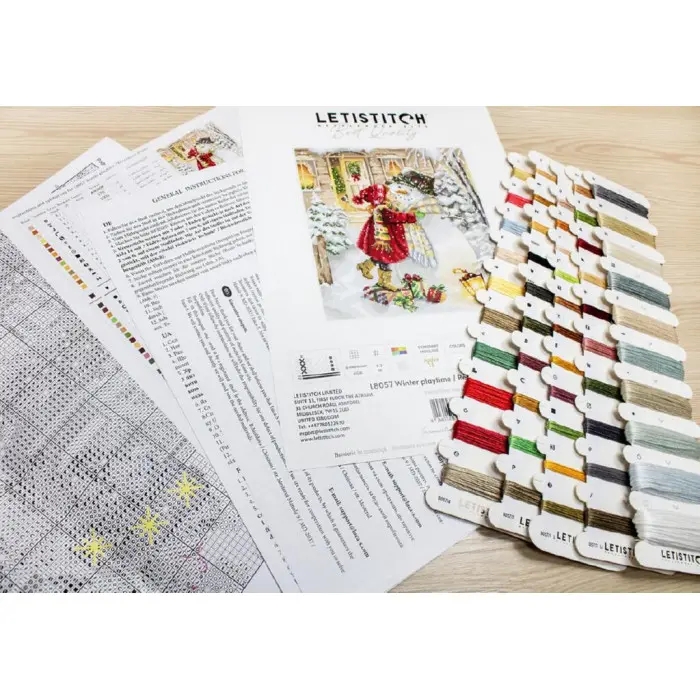 L8057 Зимові ігри. Letistitch. Набір для вишивки хрестиком