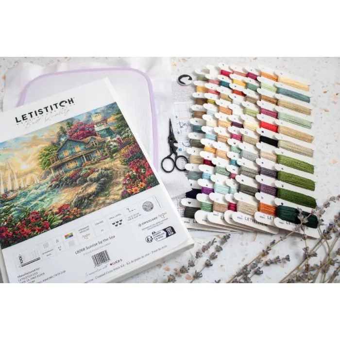 L8068 Схід сонця біля моря. Letistitch. Набір для вишивки хрестиком