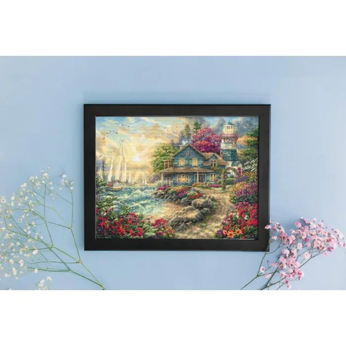 L8068 Схід сонця біля моря. Letistitch. Набір для вишивки хрестиком