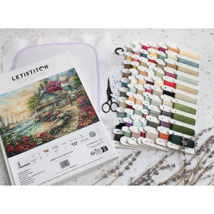L8068 Схід сонця біля моря. Letistitch. Набір для вишивки хрестиком