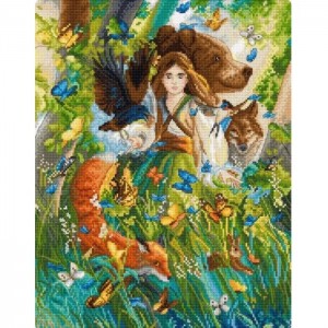 L9972 Набір для вишивки рахунковим хрестиком "Magic Friendships" Letistitch, Aida 16