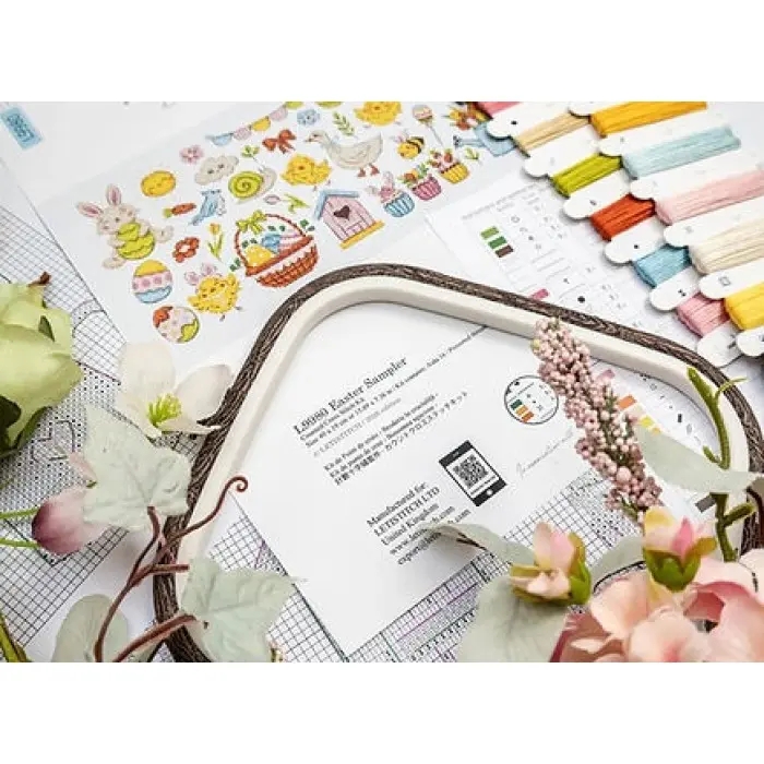 L9980 Набір для вишивки рахунковим хрестиком "Easter Sampler" Letistitch, Aida 16