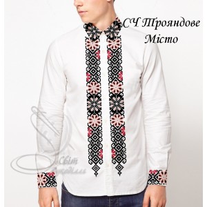 Заготовка на чоловічу сорочку "Трояндове місто"