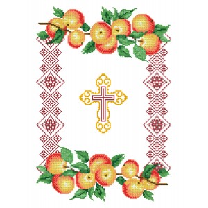РСВ-018. Схема для вишивки бісером Рушник до Спаса.