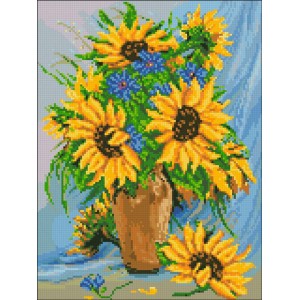 Набір алмазної вишивки 30х40 "Сонячний букет" АМС-119