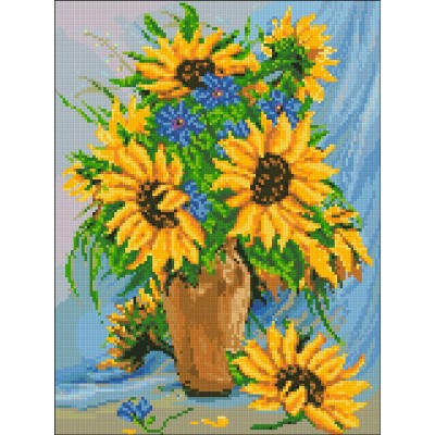Набір алмазної вишивки 30х40 "Сонячний букет" АМС-119