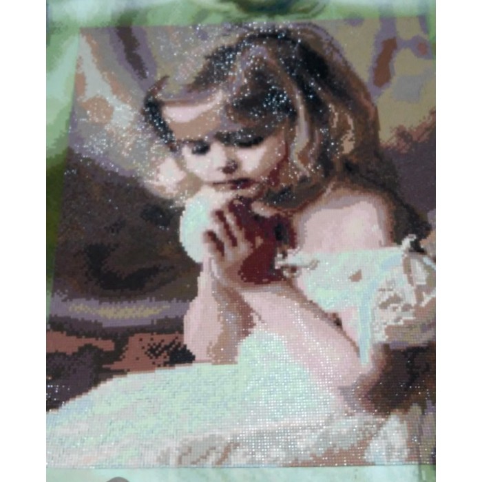 Набір для алмазної мозаїки ColorArt "Дівчинка ангелочок" 40х50см SP048