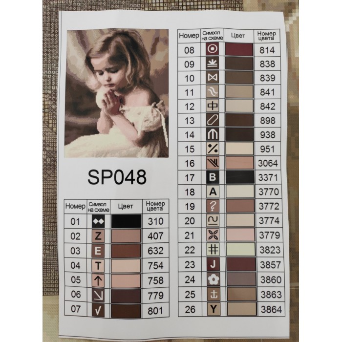 Набір для алмазної мозаїки ColorArt "Дівчинка ангелочок" 40х50см SP048