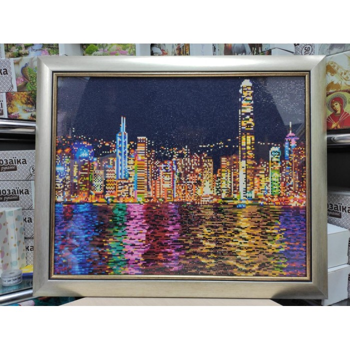Набір для алмазної мозаїки ColorArt "Нічний Нью-Йорк" 40х50см SP049