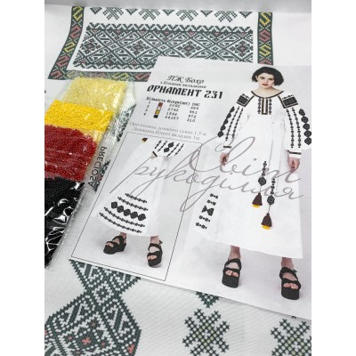 ПЖ Бохо Орнамент 231 (СвР). Заготовка плаття для вишивки