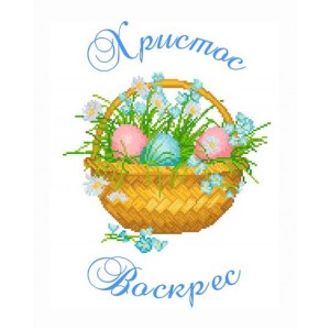 ХВГ-048. Схема для вишивки бісером Великодній рушничок.