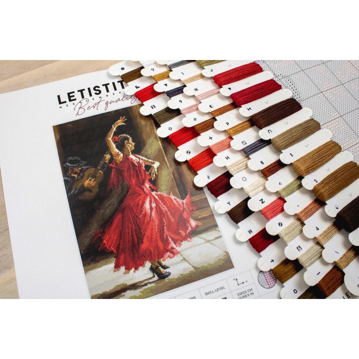 L8023 Flamenco. Letistitch Набір для вишивки нитками