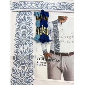 СЧ "Орнамент 220" (СвР). Заготовка чоловічої сорочки для вишивки