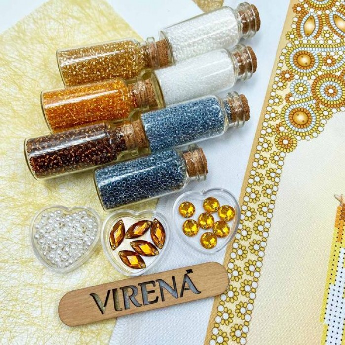 Схема для вишивки бісером "Свята Покрова" в золоті А3Р-334 (А3Р-334)