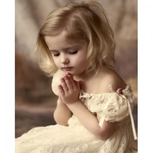 Набір для алмазної мозаїки ColorArt "Дівчинка ангелочок" 40х50см SP048