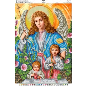 за мотивами ікони О. Охапкіна «Янгол-Охоронець» (А2Р-004_Бісер)