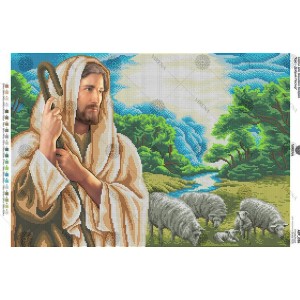 Ісус - добрий пастир (А2Р-026_Бісер)