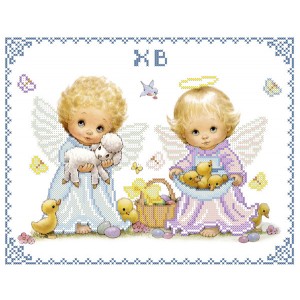 ХВГ-008 (габардин). Схема для вишивки бісером Великодній рушничок.