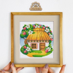 Набір для вишивки хрестиком «Українська хатинка. Червень» для вишивки нитками (VC 006)