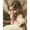 Набір для алмазної мозаїки ColorArt "Дівчинка ангелочок" 40х50см SP048