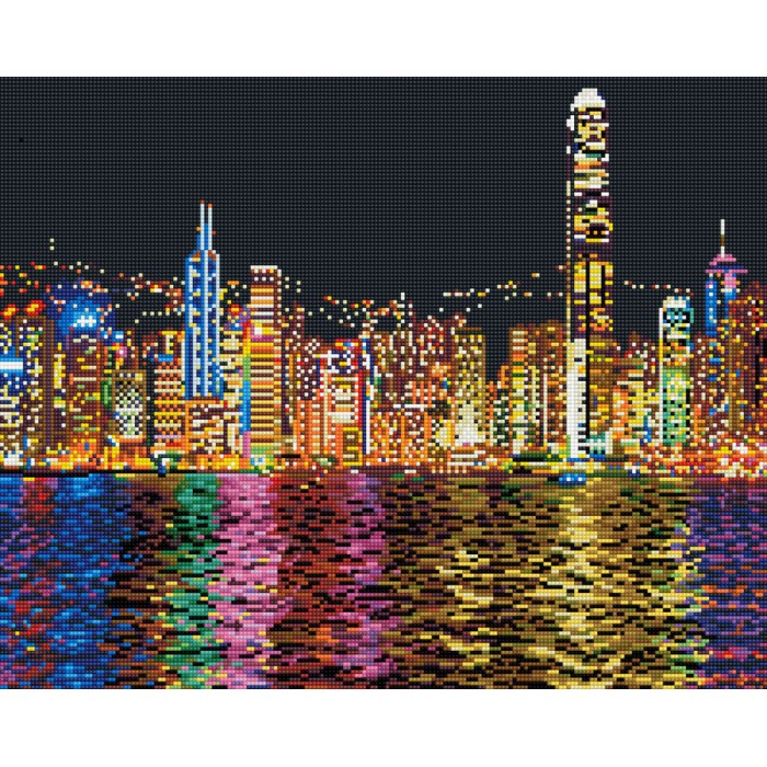 Набір для алмазної мозаїки ColorArt "Нічний Нью-Йорк" 40х50см SP049