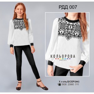 Сорочка комбінована для дівчинки (5-10 років) РДД-007. Заготовка під вишивку