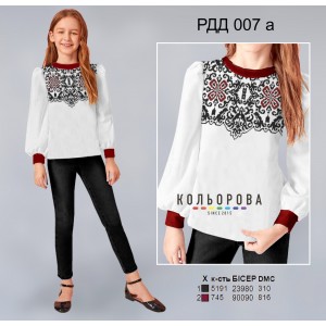 Сорочка комбінована для дівчинки (5-10 років) РДД-007А. Заготовка під вишивку