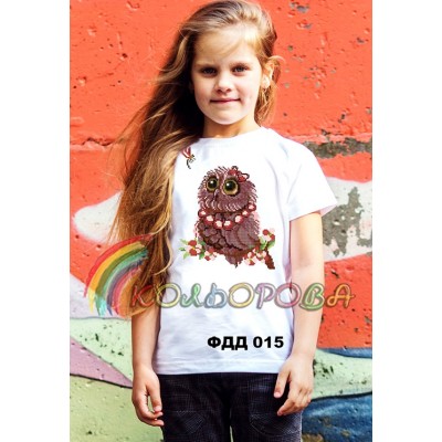 Футболка дитяча для вишивки ФДД-015. Заготовка під вишивку