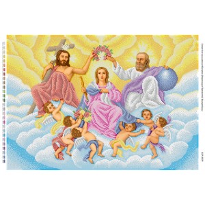 БСР-2079 Коронація Пресвятої Богородиці. Схема для вишивки бісером