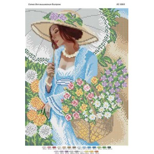 БС-3063 Квіткарка. Схема для вишивки бісером