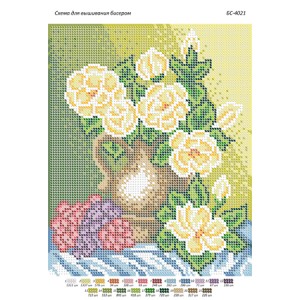 БС-4021 Магнолія. Схема для вишивки бісером