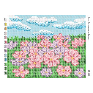 БС-4038 Полянка. Схема для вишивки бісером