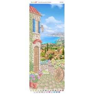 ПМ-4068 "Приморське містечко". Схема для вишивки бісером