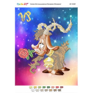 БС-4182 Козеріг (частк. вишивка). Схема для вишивки бісером
