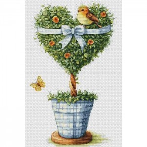 B7051 Набір для вишивки хрестиком "Дерево Кохання" Luca-S, Aida 16