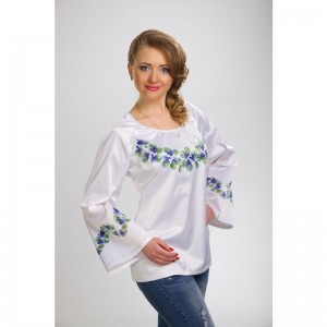 Заготовка жіночої вишиванки "Незабудки" для вишивки бісером (БЖ025кБнннн)