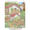 БС-4200 Квітковий двір. Схема для вишивки бісером