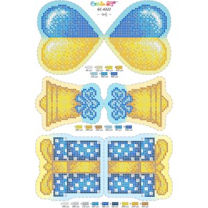 БС-4322 Набір новорічних іграшок (частк. вишивка). Схема для вишивки бісером