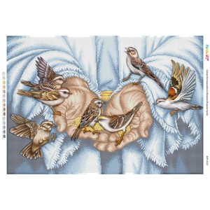 БСР-2137 В руках Ісуса. Схема для вишивки бісером