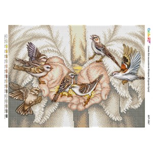 БСР-3367 В руках Ісуса. Схема для вишивки бісером