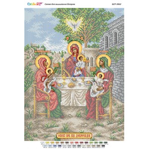 БСР-3442 Образ Пресвятої Богородиці "Доброчадіє". Схема для вишивки бісером