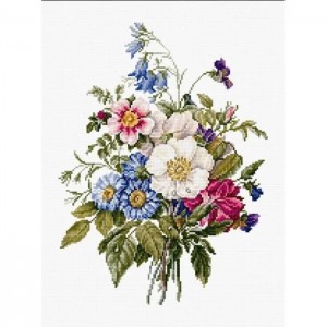 BU4004 Букет літніх квітів. Luca-S. Набір для вишивки хрестиком
