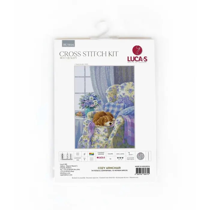 BU5016 У затишному кріслі. Luca-S. Набір для вишивки хрестиком