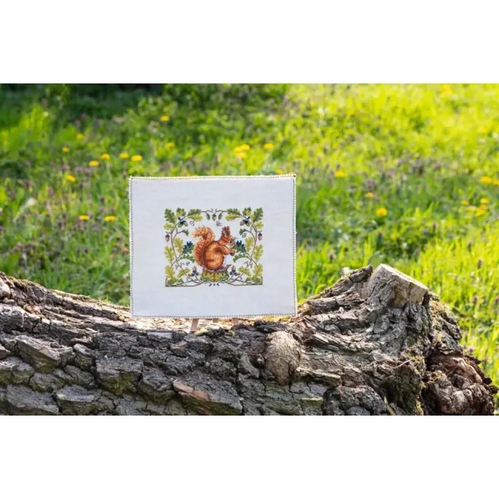 К-146А Білка. Мережка. Набір для вишивки хрестиком на Aida 16