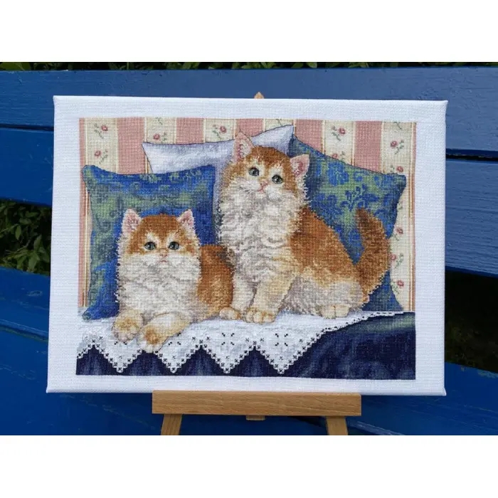 К-189 Пухнасті товариші. Мережка. Набір для вишивки хрестиком на Aida 16