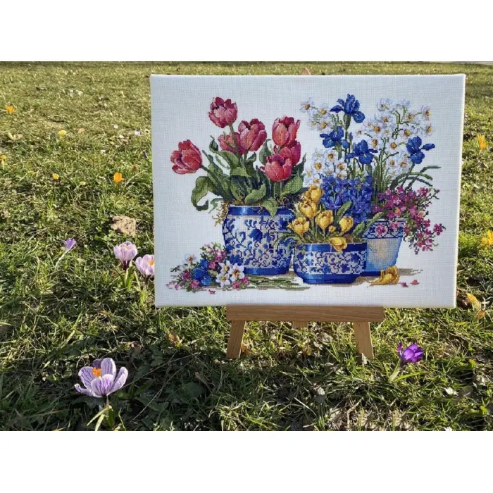 К-189 Пухнасті товариші. Мережка. Набір для вишивки хрестиком на Aida 16